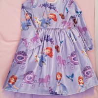 Ново-Разкошна рокля с "принцеса София", снимка 1 - Детски рокли и поли - 41304216