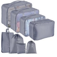  Органайзери за багаж - Комплект от 8 броя, органайзери за куфар за дрехи и козметика, снимка 8 - Органайзери - 42384736