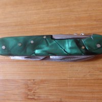 Джобно ножче 6 инструмента с виличка зелено с калъф Буковец, снимка 11 - Антикварни и старинни предмети - 44423146