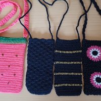 Плетени чантички за телефон , снимка 3 - Чанти - 41935843