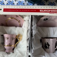 Чашки за кафе ,Розов порцелан Чехия, снимка 2 - Други - 41881876