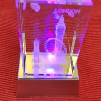 Кристално преспапие Лондон с осветление. , снимка 5 - Колекции - 39139439