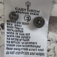 Мъжка риза с дълъг ръкав Cast iron, снимка 4 - Ризи - 41635757