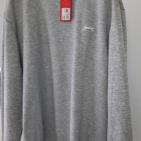 Slazenger SL FLC - Мъжки пуловер дълъг ръкав, сиво, размер - XXXL ., снимка 3 - Спортни дрехи, екипи - 39542286