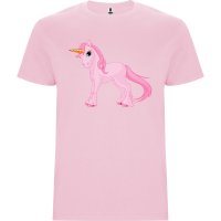 Нова детска тениска с Еднорог в розов цвят, снимка 1 - Детски тениски и потници - 44434034
