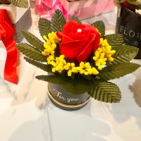 Подарък от ароматизирани сапунени рози, снимка 1 - Подаръци за жени - 44506634