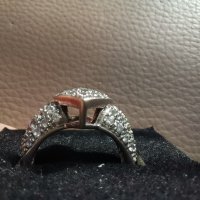 Масивен сребърен пръстен с камъни, снимка 6 - Пръстени - 35189175