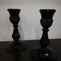 Два броя свещници от оловен кристал. Франция. , снимка 3 - Антикварни и старинни предмети - 42722002