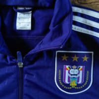 ADIDAS FC ANDERLECHT 2015/2016 TRACK JACKET - страхотно мъжко горнище, снимка 2 - Спортни дрехи, екипи - 42692899