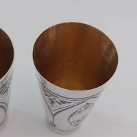 Сребърни чаши(сребро 875)СССР, снимка 7 - Чаши - 39474075