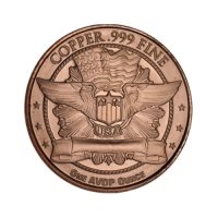 1 oz медна монета - St Gaudens Walking Liberty, снимка 2 - Нумизматика и бонистика - 44352726
