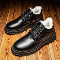 Мъжки зимни ежедневни обувки в стил Martin Boots ®, Британски стил, 2цвята - 023, снимка 8 - Ежедневни обувки - 39177255