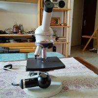 Стар полски микроскоп, снимка 14 - Антикварни и старинни предмети - 41081952