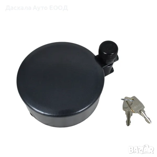 Защитна капачка за резервоар с 2 ключа, за 60мм диаметър, ЧЕРНА, снимка 1