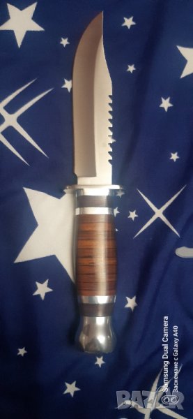 Качествен нож от неръждаема стомана със кания,нов, снимка 1