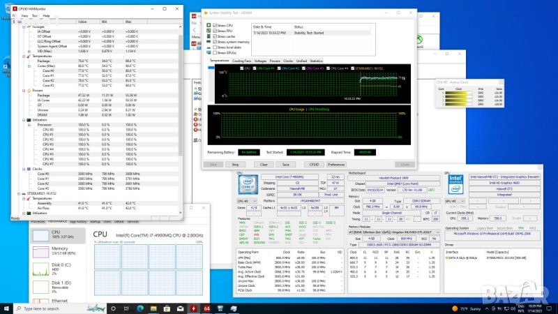HP Zbook 15 G1 на части, снимка 1