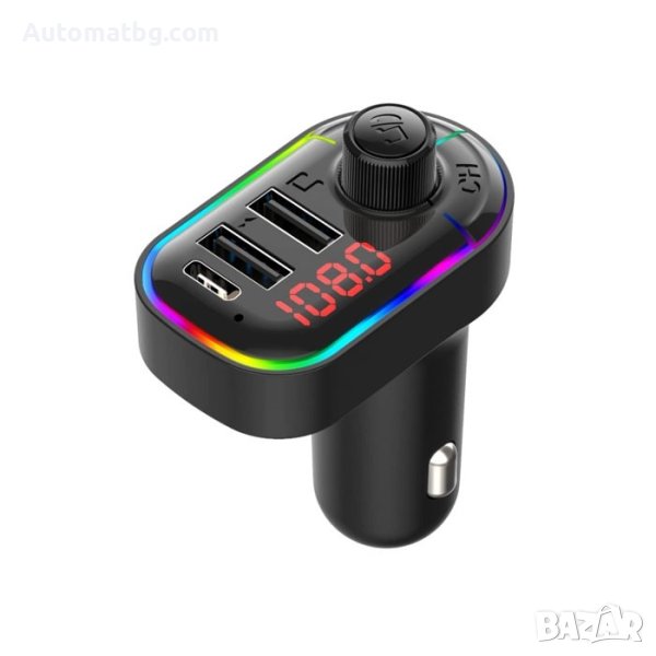 FM Трансмитер Automat, 5V, 3.1A, USB порт, снимка 1