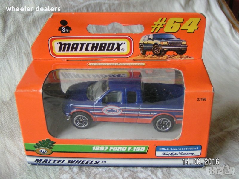 Метална количка Мачбокс Matchbox 1997 FORD F-150, снимка 1