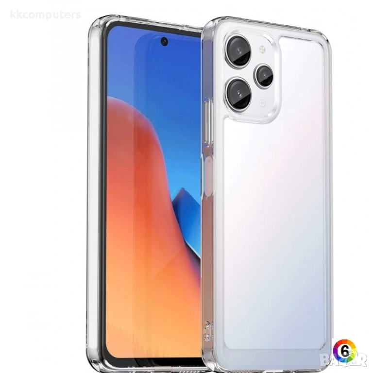 Xiaomi Redmi 12 5G (Global) / Poco M6 Pro 5G Силиконов Калъф Transparent TPU и Протектор, снимка 1