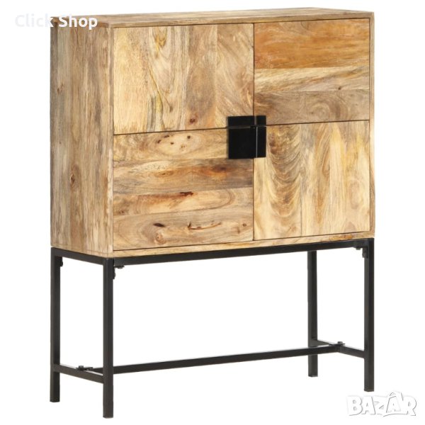 Висок шкаф, 80x30x100 см, мангово дърво масив, снимка 1