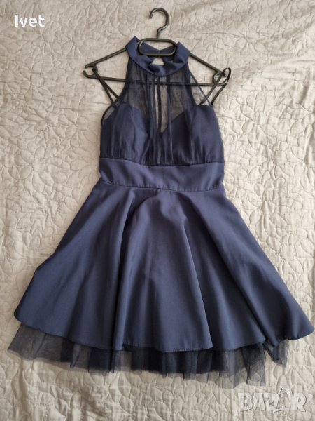 Официална тъмно синя рокля, снимка 1