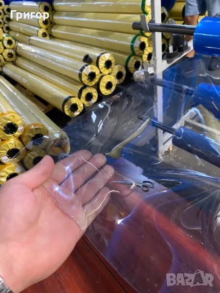 Винил Кристал за ветроупорни завеси Дебелини: 500, 800 и 1000 микрона., снимка 1