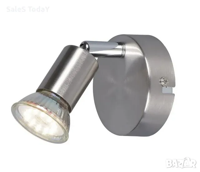 Лампа за стена, Спот, никел, 10см, снимка 1