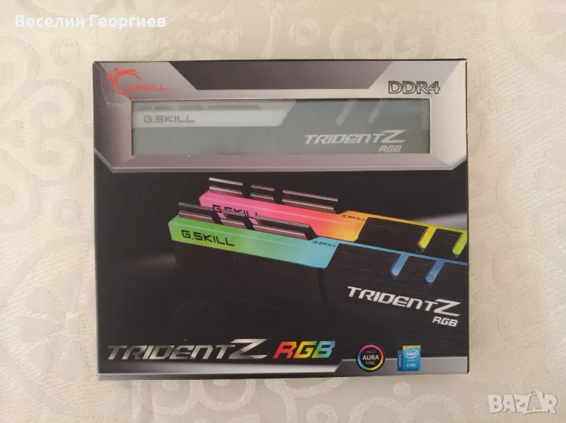 G.skill Trident Z RGB 16GB (2x8GB) DDR4 4400MHz CL 18-19-19-39 1,4V, снимка 1
