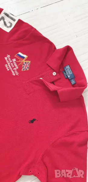 POLO Ralph Lauren Russia Limited Pique Cotton Custom Fit Mens Size M ОРИГИНАЛ! Мъжка Тениска!, снимка 1