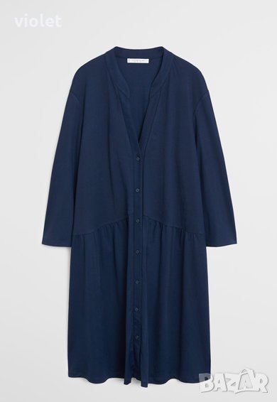 Mango Рокля тип риза тъмносиня , снимка 1