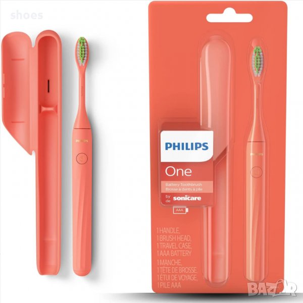 Philips One by Sonicare Оригинална електрическа четка за зъби Корал, снимка 1