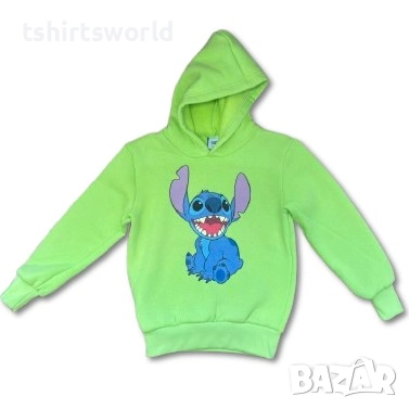Нов детски суичър с дигитален печат Стич (Stitch), снимка 1