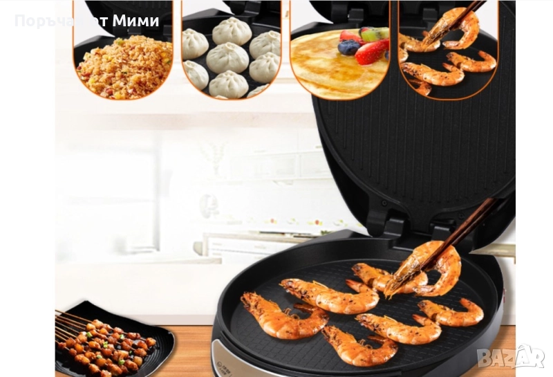 Мултифункционална компактна електрическа тостер машина / Напрежение: 220V; Мощност: 1100W; , снимка 1