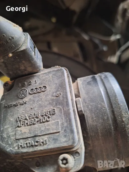 Дебитомер Audi a3 8l 1.6 ауди а3 бензин 06A906461B AFH60-10C, снимка 1