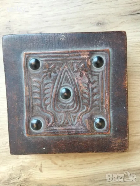 Кожена кутия за бижута , снимка 1