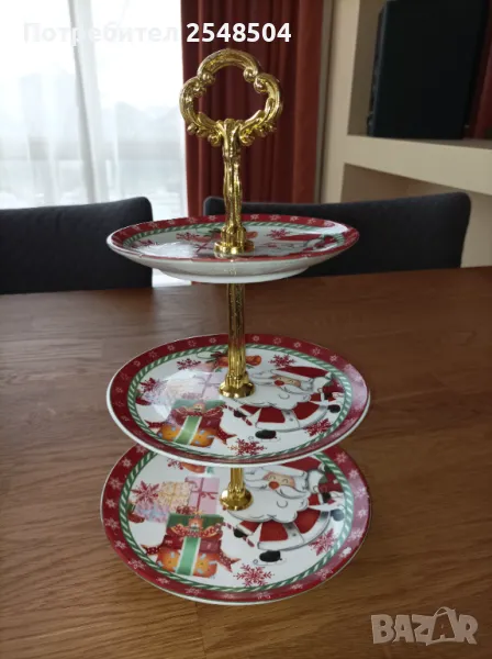 Коледно плато на 3 нива, снимка 1