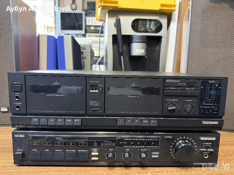 Telefunken HA-860 Усилвател и Telefunken HC-685T Двоен Касетефон , снимка 1
