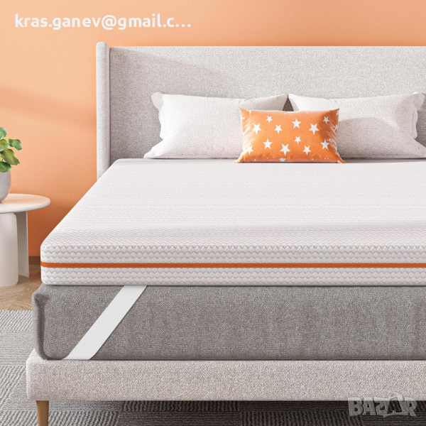 BedStory 10 cm топър за матрак 140 x 200 cm H3/H4 Изработена от сърцевина от медно-йонна пяна, снимка 1