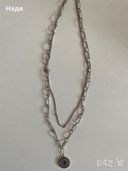 Сребристо колие "4stories", снимка 1