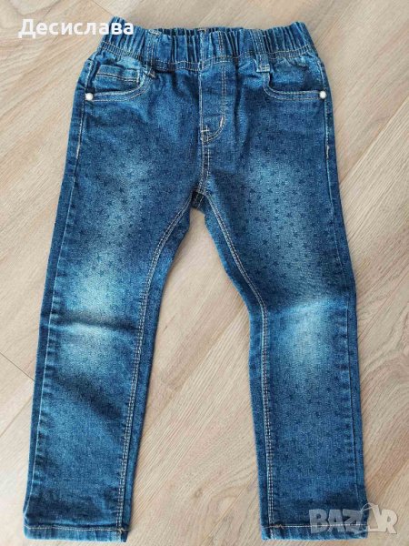 Детски дънки на звездички, за момиченце, размер 5 години, снимка 1