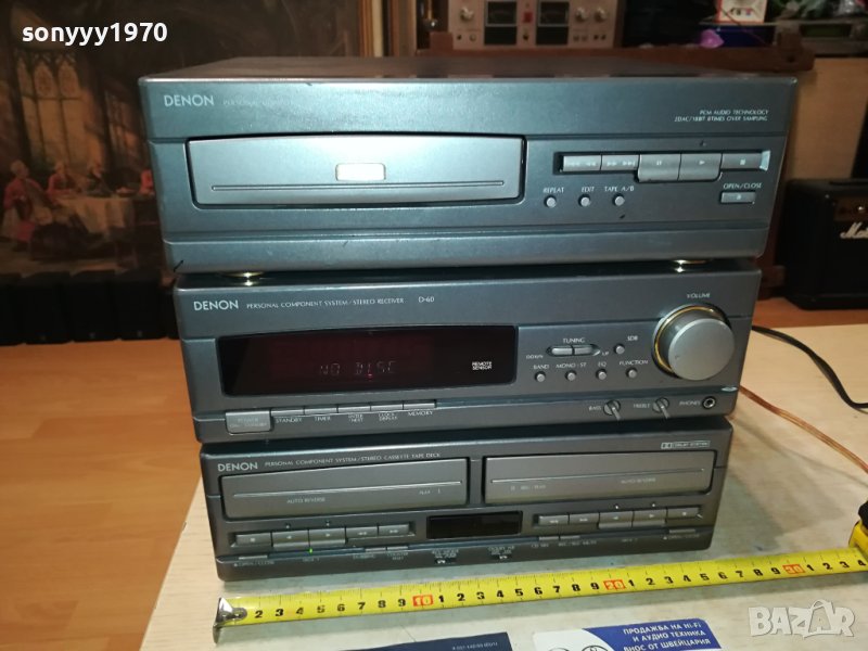 DENON RECEIVER/DECK X2/CD-ВНОС SWISS 2707231127, снимка 1
