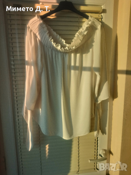 Дамска блуза с паднали рамене M/L, снимка 1