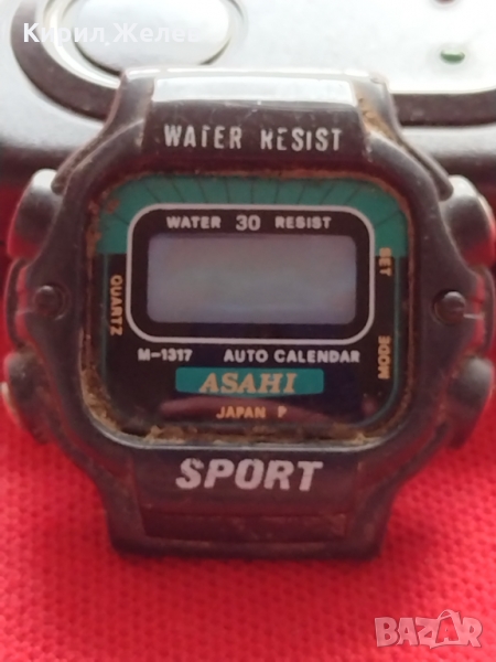 Електронен часовник ASAHI WATER RESIST много красив - 23482, снимка 1