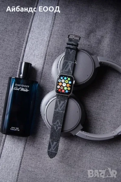 Каишки от ЕКО кожа Louis Vuitton за Apple Watch Ultra/SE/11/10/9/8/7/6/5, снимка 1