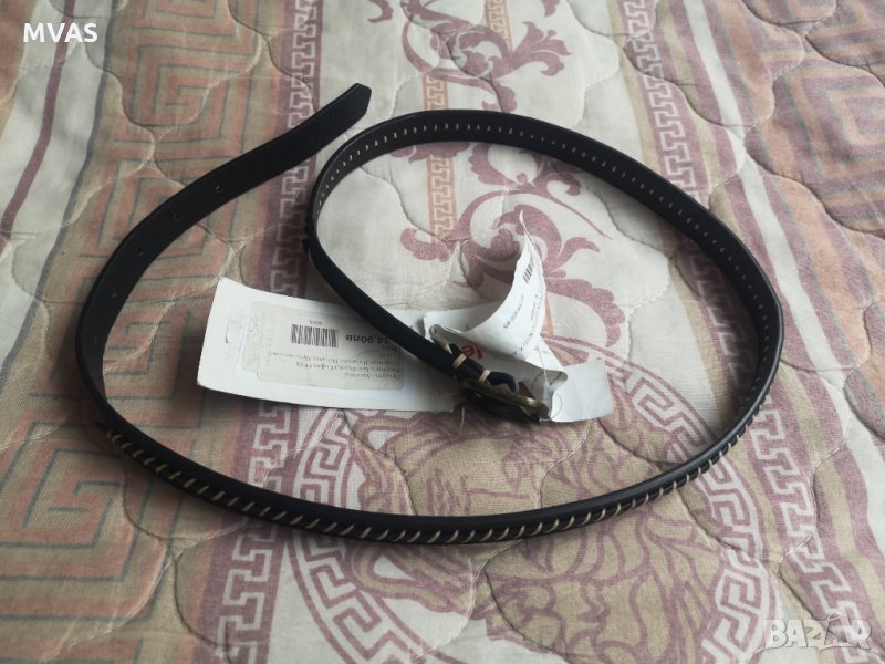 Нов дамски черен колан с етикети S-M , снимка 1