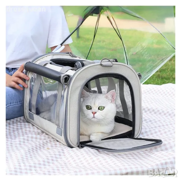 4326 Прозрачна транспортна чанта за домашни любимци, снимка 1