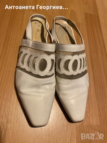 Дамски обувки естествена кожа бяло номер 38, снимка 1