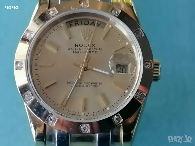 Rolex automatic gold -steel-43.8mm, снимка 1