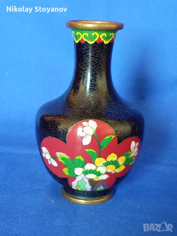 Китайска ваза - глазуне, снимка 1