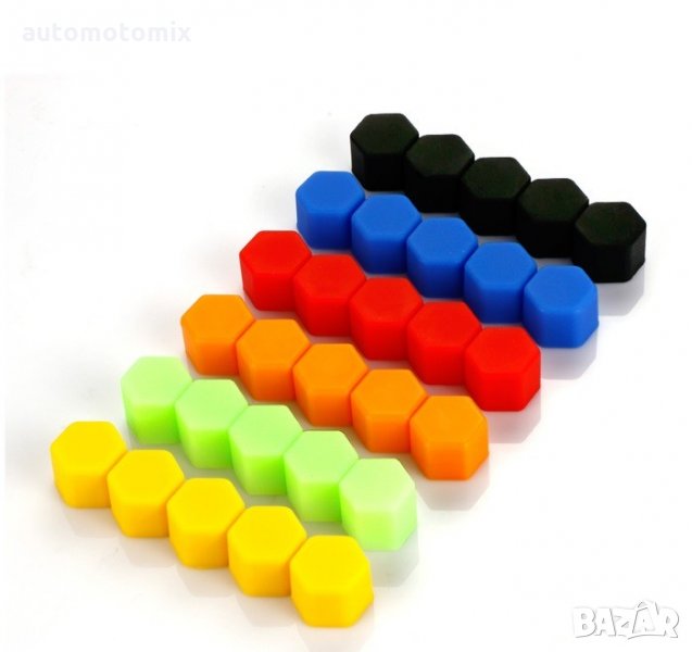  Капачета за болтове 17мм - Оранжеви, снимка 1